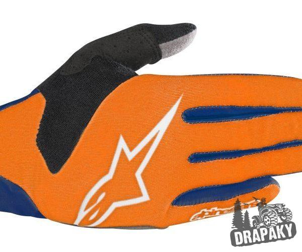 Moto rukavice Alpinestars oranžová veľkosť M